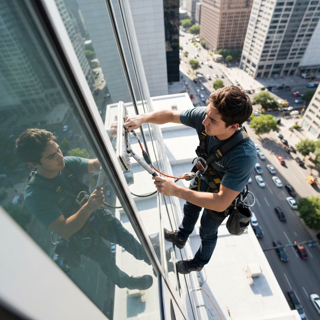 유리창 청소